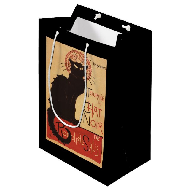 Chat Noir Cabaret Troupe Black Cat Promo Poster Medium Gift Bag (Front Angled)