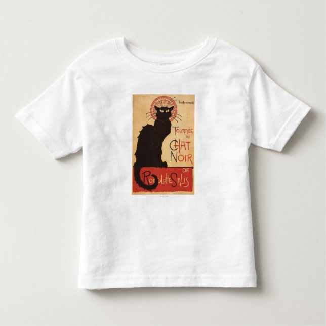 Chat Noir Cabaret Troupe Black Cat Promo Poster Toddler T-Shirt (Front)