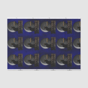 Chat Noir Chanukah with Menorah Tissue Paper