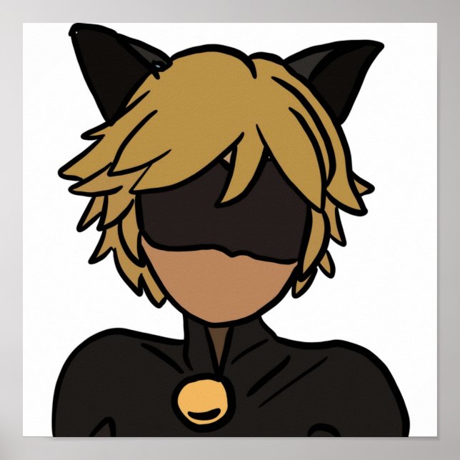 Chat Noir colour Poster (Front)