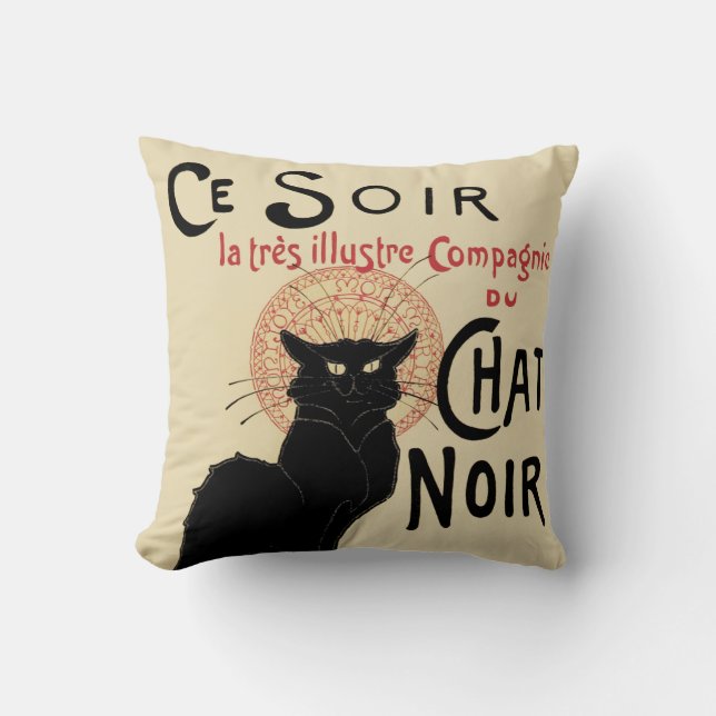 Chat Noir Cushion (Front)