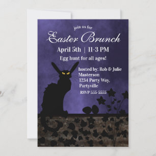 Chat Noir Easter Invitation