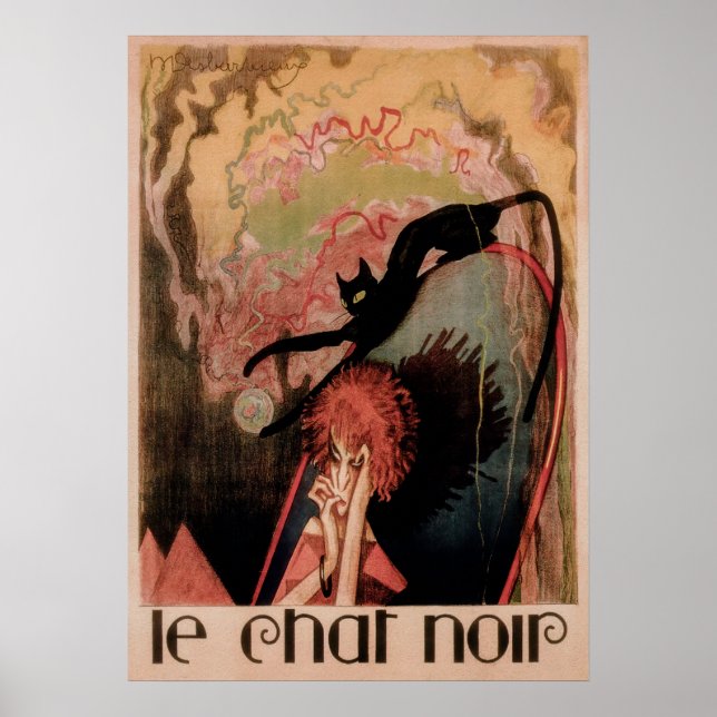 Chat Noir Vintage Cat Poster (Front)