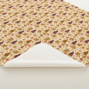 Château Bordeaux Botanical Grapes Mug Sherpa Blanket
