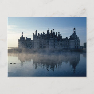 Chateau Chambord at dawn, Loir-et-Cher, Loire Postcard