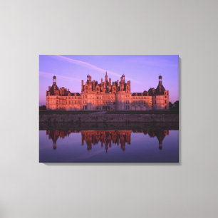 Chateau Chambord at sunset, Loire Valley, France Canvas Print