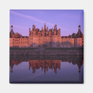 Chateau Chambord at sunset, Loire Valley, France Magnet