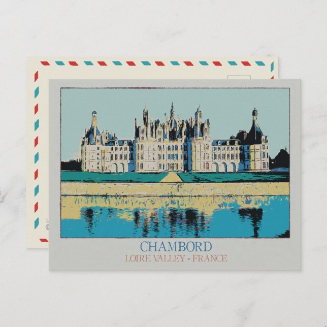 Château Chambord in the Loire valley, France Postcard (Front/Back)