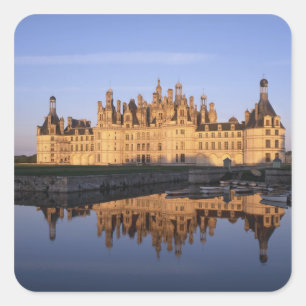 Chateau Chambord, Loire Valley, France Square Sticker