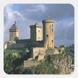 Chateau Comtal Chateau of the Counts of Square Sticker