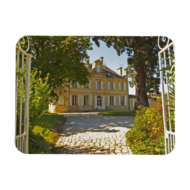 Chateau Cos Labory in Saint St Estephe, wrought Magnet (Horizontal)