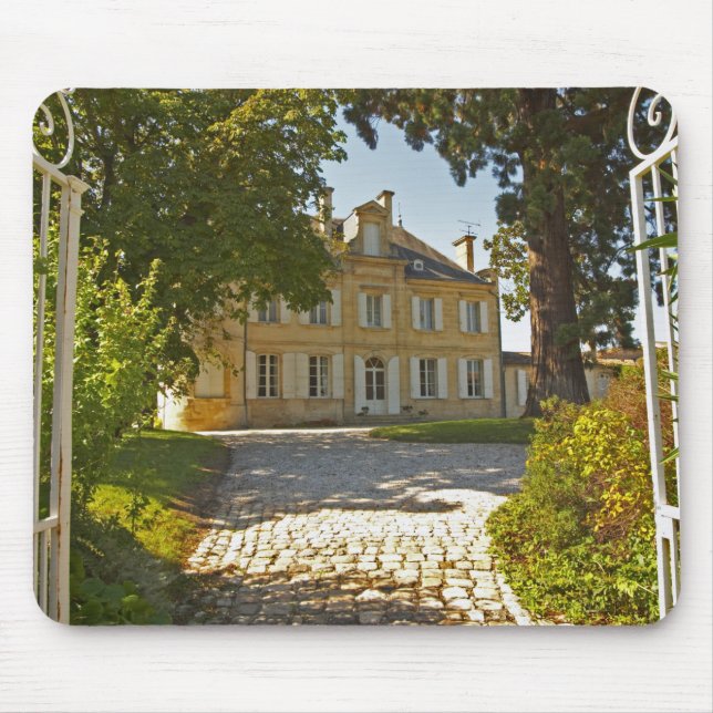 Chateau Cos Labory in Saint St Estephe, wrought Mouse Pad (Front)