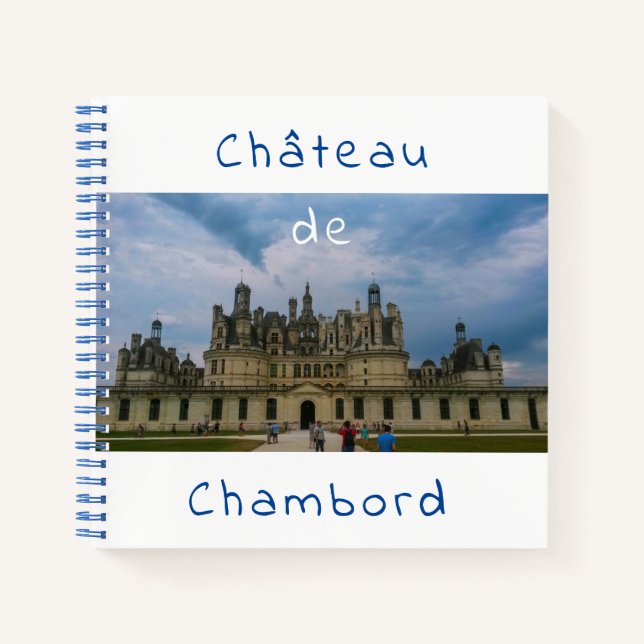 Château de Chambord Castle Architecture France Notebook (Front)