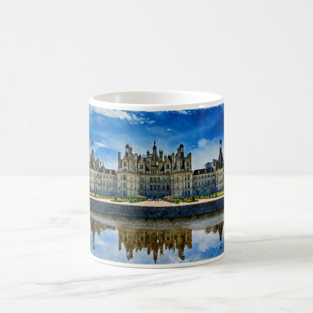 Chateau de Chambord, France. Coffee Mug (Center)