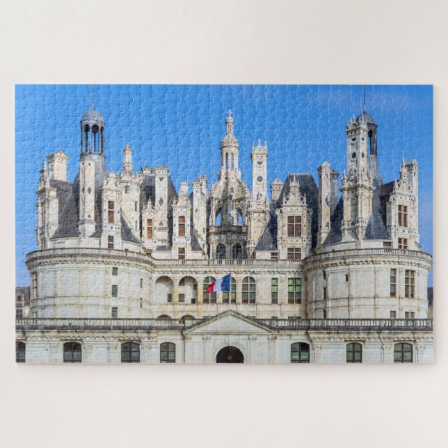 Chateau de Chambord in the Loire Valley - France Jigsaw Puzzle (Horizontal)