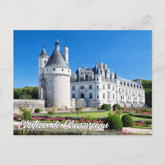 Chateau de Chenonceau, France Postcard (Front)