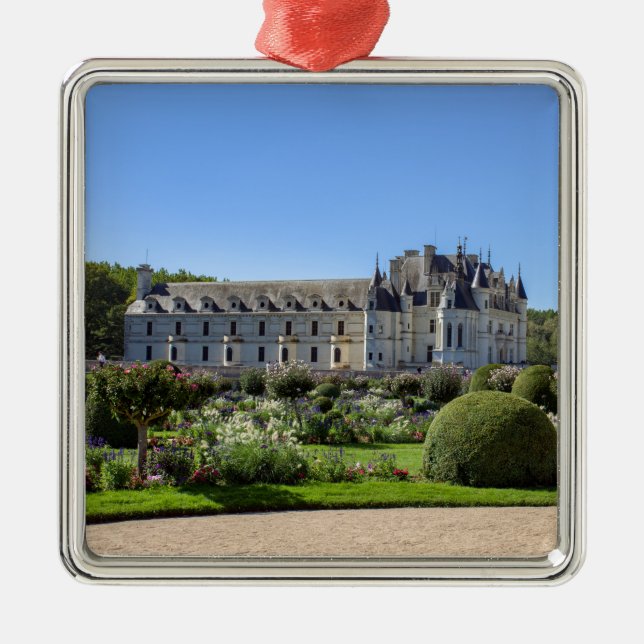 Chateau de Chenonceau in the Loire Valley - France Metal Tree Decoration (Front)