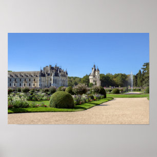 Chateau de Chenonceau in the Loire Valley - France Poster
