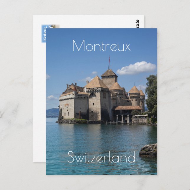 Chateau de Chillon in Montreux, Switzerland Postcard (Front/Back)