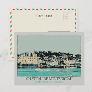 Château de Montsoreau in the Loire valley, France Postcard