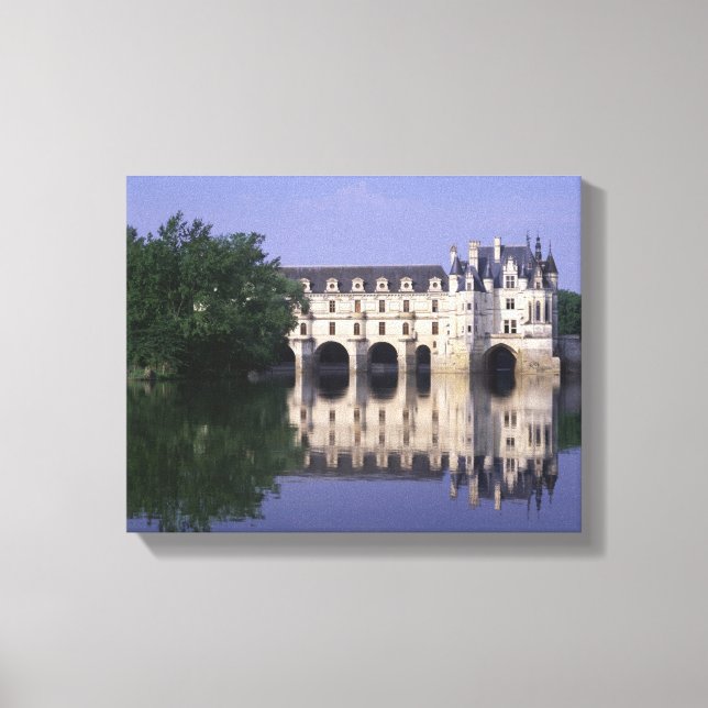 Chateau du Chenonceau, Loire Valley, Canvas Print (Front)