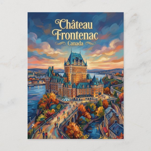 Château Frontenac Canada Postcard (Front)