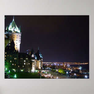 Chateau Frontenac Castle Boardwalk Quebec Poster