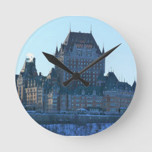 Chateau Frontenac, Quebec, Canada Round Clock