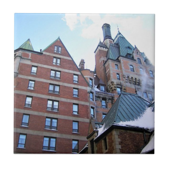 Chateau Frontenac, Quebec, Canada Tile (Front)