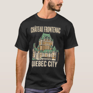Chateau Frontenac Quebec City Canada Vintage Trave T-Shirt