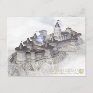 Château-Gaillard, on the sea of winter mist, Postcard