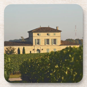 Chateau Lafleur Petrus and vineyard, in Pomerol, Coaster