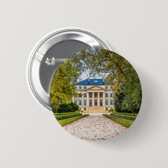 Chateau Margaux, France 6 Cm Round Badge (Front & Back)