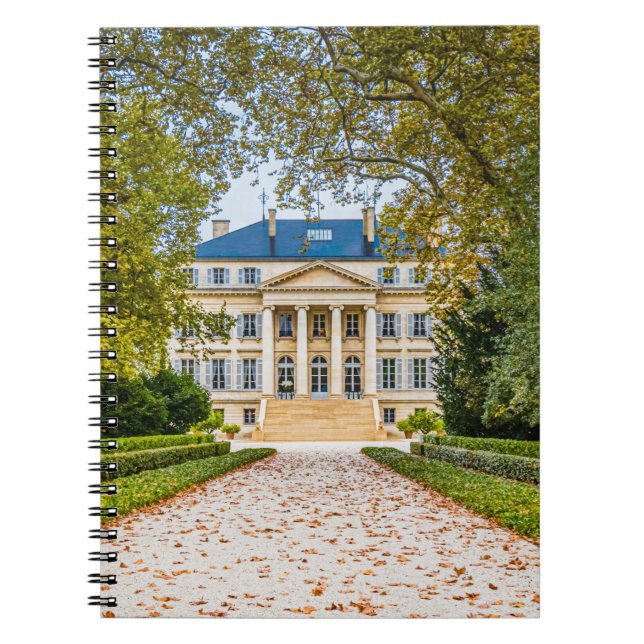 Chateau Margaux, France Notebook (Front)