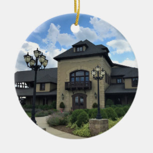 Chateau Morrisette Winery, Floyd, Virginia Ceramic Tree Decoration