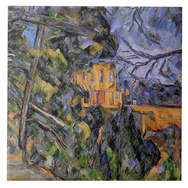 Chateau Noir by Paul Cezanne Tile (Front)