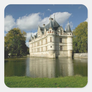 Chateau of Azay-le-Rideau, Indre-et-Loire, 2 Square Sticker