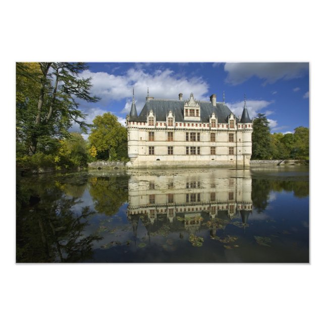 Chateau of Azay-le-Rideau, Indre-et-Loire, 4 Photo Print (Front)