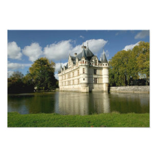 Chateau of Azay-le-Rideau, Indre-et-Loire, 4 Photo Print