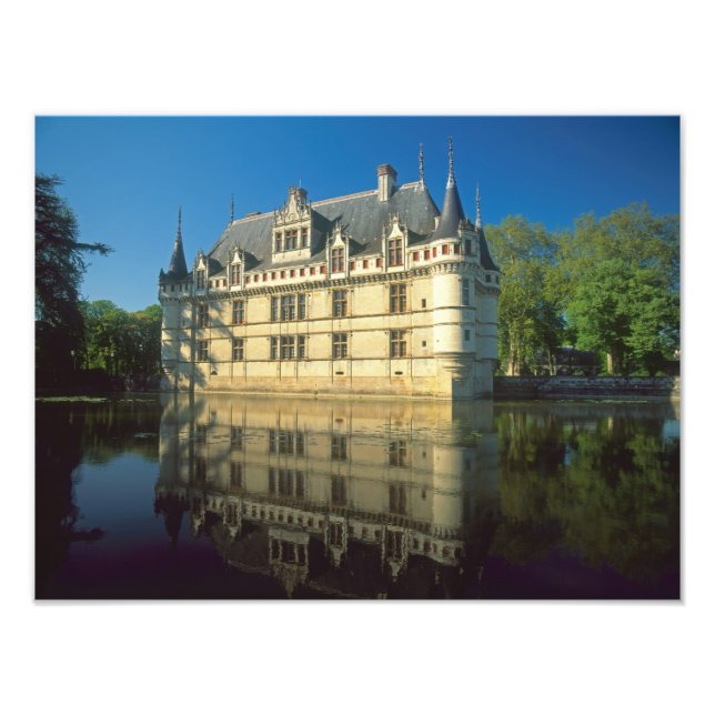 Chateau of Azay-le-Rideau, Indre-et-Loire, Photo Print (Front)