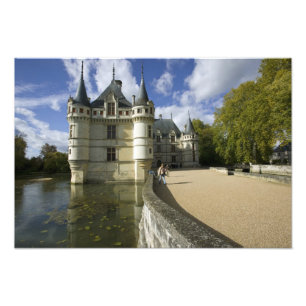 Chateau of Azay-le-Rideau, Indre-et-Loire, Photo Print