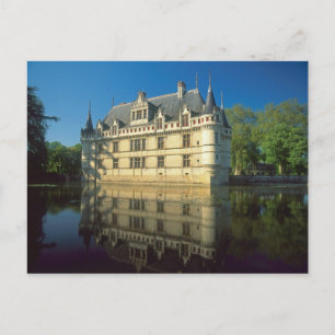 Chateau of Azay-le-Rideau, Indre-et-Loire, Postcard