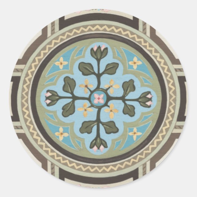 Chateau Panel II Classic Round Sticker (Front)