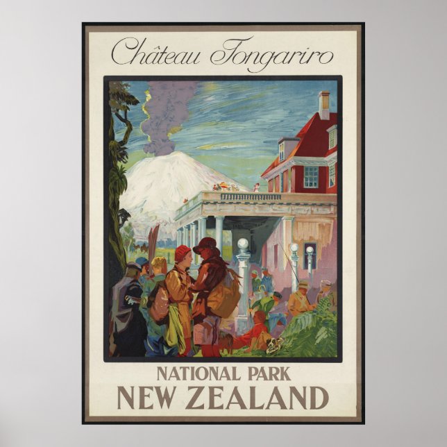 Chateau Tongariro New Zealand Poster (Front)
