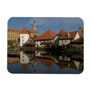 Chateau tower, Vltava River, Cesky Krumlov, Magnet