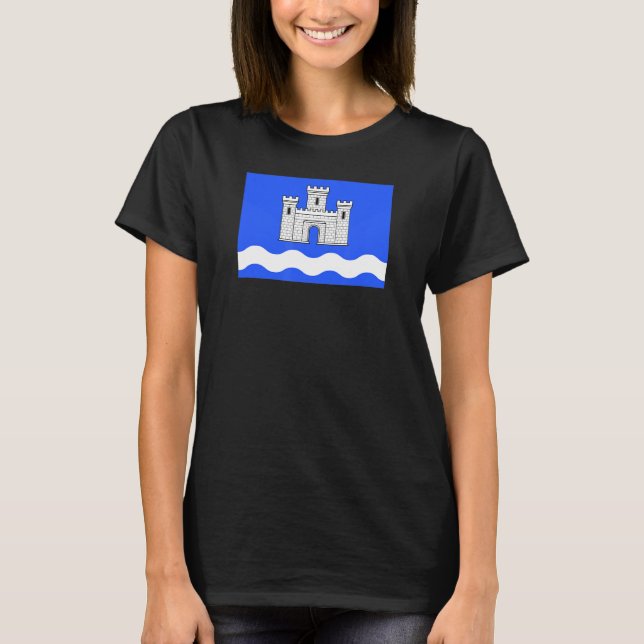 Chateauneuf du Faou France Flag T-Shirt (Front)
