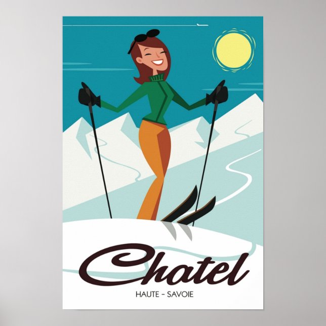 Chatel ski poster (Front)