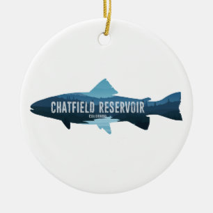 Chatfield Reservoir Colorado Fish Ceramic Tree Decoration