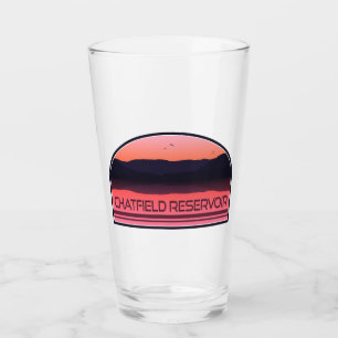 Chatfield Reservoir Colorado Red Sunrise Glass