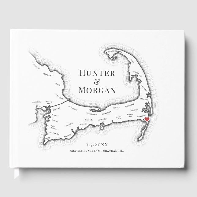 Chatham Bars Inn Cape Cod Wedding Guest Book (Front)